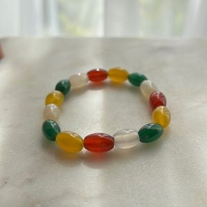 Multi-colored Stone Beaded Bracelet